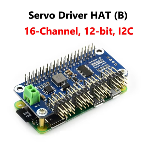 16-kanals 12-bits servodriver HAT (B) for 1