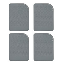 4Pcs Heat Resistant Straightener Pad Silicone Heat