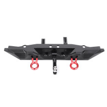 Aluminium-Legierungs-Heckstoßstange mit Anhängerkupplung für 1/10 RC Auto Schwarz
