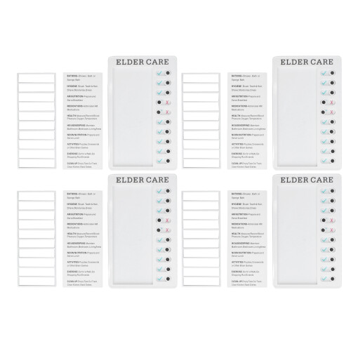 4pcs Checklist Board DIY Production Recyclable