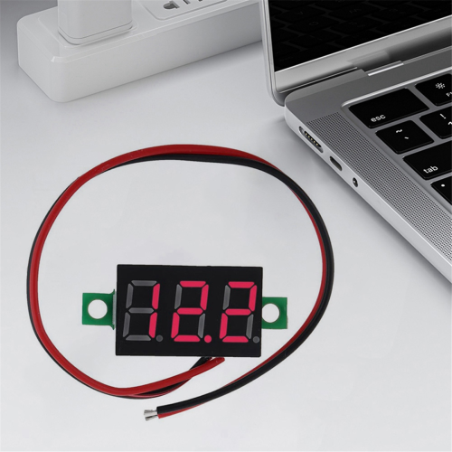 10 stücke 2 Drähte Mini Digital Voltmeter DC 2,5 V-40 V Digitale Spannung 2