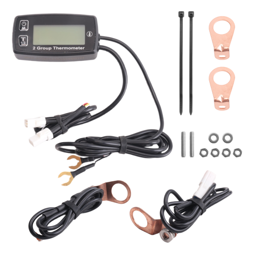 Dual Channel LCD Thermometer Engine Temp Gauge Meter Digital Display 1