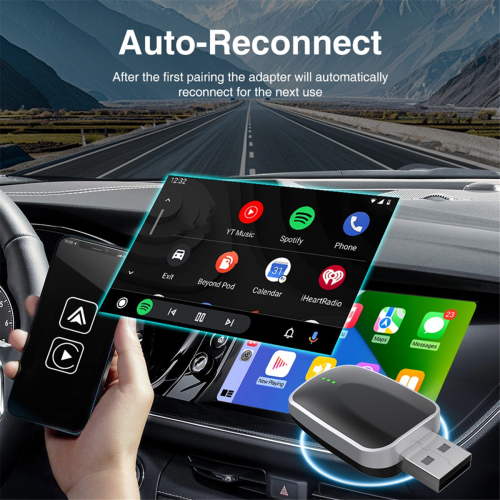 Wireless CarPlay Adapter for Wired to Wireless CarPlay Android 1