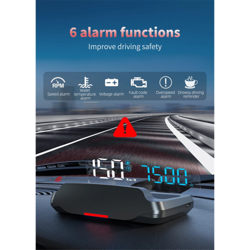 C7B Auto OBD HUD Head Up Display Tachometer mit Voltmeter Kompass 1