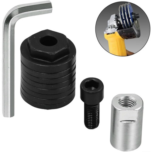 M10 Angle Grinder Grooving Adapter | Adjustable Width Cutting Tool for Walls, Bricks, Tiles | Sturdy Steel Design 1