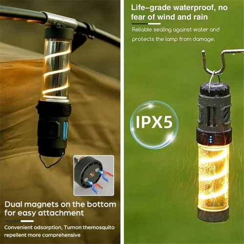 Mosquito Repeller Camping Light Rechargeable Tent Lantern 2