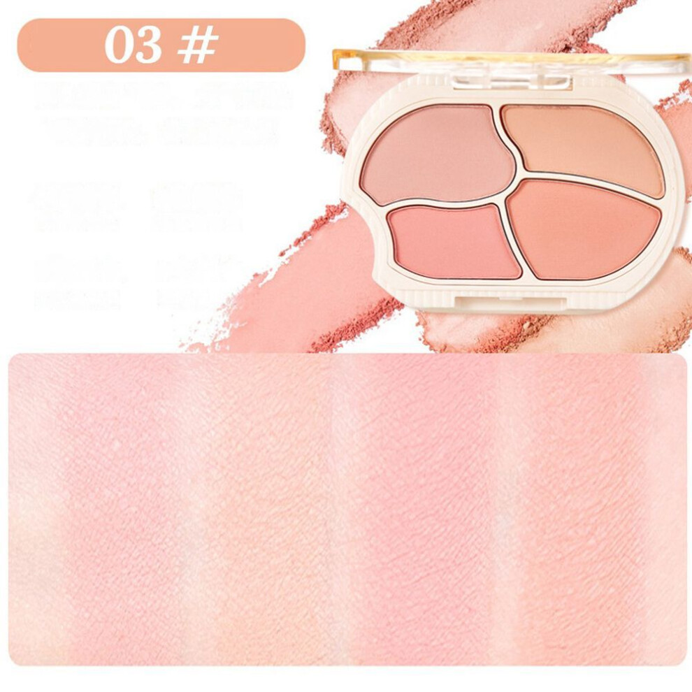 (color03) 1pc Lazy Bear Cub Four-color Blush Low Saturation Matte Nude Natural-image-OPC-PKBH87M-NEW