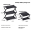 Support de rangement de table de camping Support de rangement pliable multicouche 6