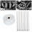 33FT White High Heat Insulation Exhaust Pipe Wrap 12