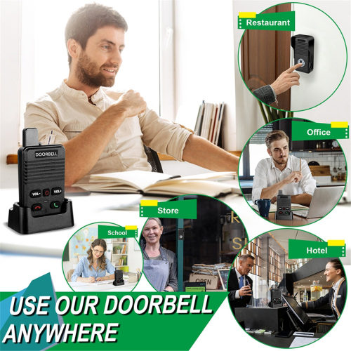 Wireless Voice Duplex Intercom Doorbell House Home Audio 2