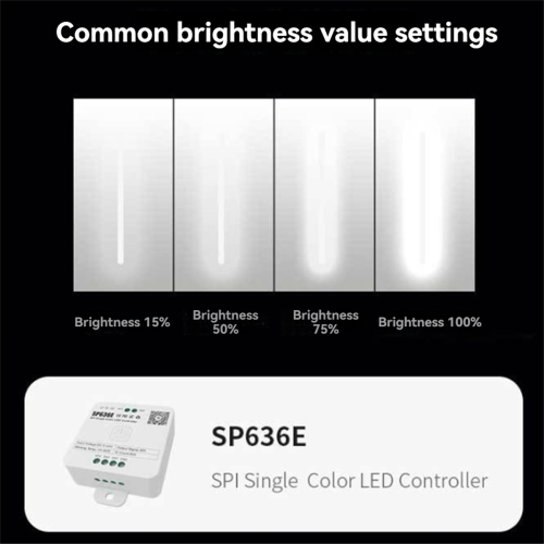 Μονόχρωμο χειριστήριο And-SP636E SPI DC5-24v με τηλεχειριστήριο 1