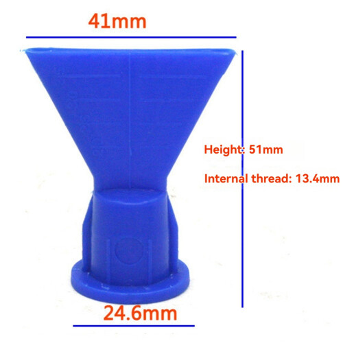 Wavy Silicone Cone Caulk Accessories Flat Nozzle 5 Pieces 1