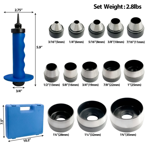 Locher-Set, 14-teilig, Hohlstanzer-Kit, Dichtungsstanzer-Set 2
