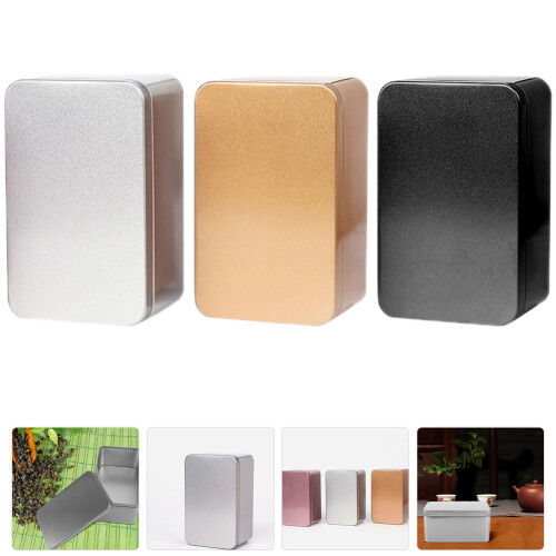 3pcs Tin Box with Lid Tinplate Candy Can 1