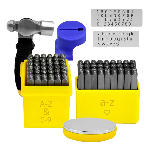 Metallstempel-Sets – Alphabet-Stanzset, Metallstempel