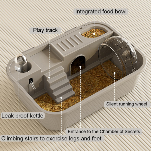 Cușcă pentru hamsteri, cușcă pentru hamsteri, castel, cușcă mare pentru hamsteri 2
