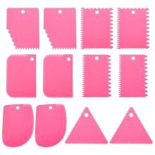 12 stuks plastic klei, 2 sets pottenbakkersgereedschappen zachte snij- en schraperset C