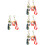 8pcs Cat Keychain Phone Charm Purse Accessory 8