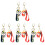 8pcs Cat Keychain Phone Charm Purse Accessory 4