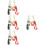 8pcs Cat Keychain Phone Charm Purse Accessory 9