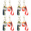 8pcs Cat Keychain Phone Charm Purse Accessory 7