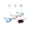 4pcs Straw Chopstick Spoon Holder Sauce Dish Set 1