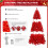 6 FT Artificial Christmas Tree w/ DIY 100 Warm Lights Battery Operated 5