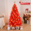 6 FT Artificial Christmas Tree w/ DIY 100 Warm Lights Battery Operated 8