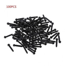 (3MM) 100Pcs 3mm/4mm/5mm/6mm DIY for Doll Puppet Plastic Black Pin Safety Eyes For Han  6MM