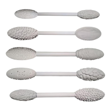 Kit de 5 rolos de padrão oval, bastões de modelagem para artesanato faça você mesmo