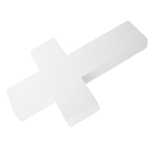 2pcs Polystyrene Foam Cross Model for DIY Craft Religious Decor