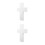 2pcs Polystyrene Foam Cross Model for DIY Craft Religious Decor 4