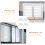 4pcs Plastic Vertical Blind Repair Carrier White 11