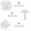4pcs Plastic Vertical Blind Repair Carrier White 8