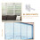 4pcs Plastic Vertical Blind Repair Carrier White 10