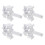 4pcs Plastic Vertical Blind Repair Carrier White 5