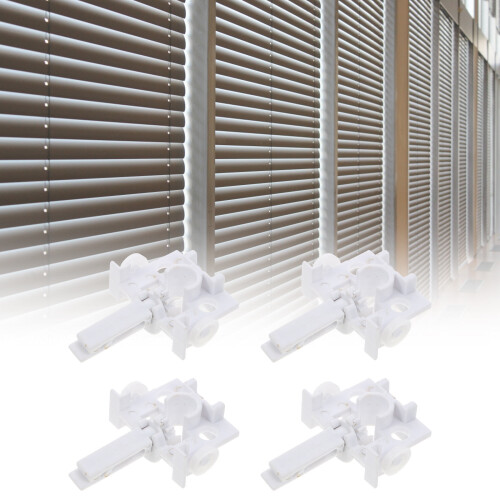 4pcs Plastic Vertical Blind Repair Carrier White 2