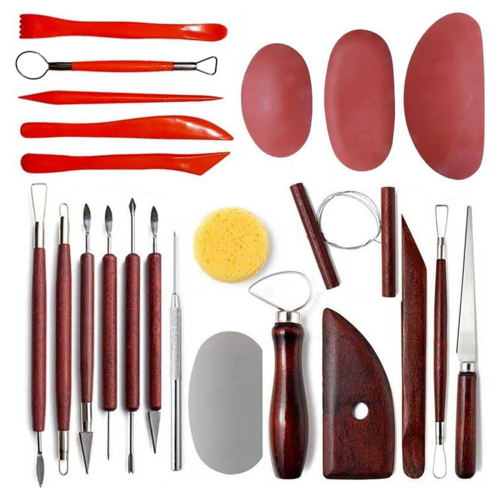 Kit de 23 herramientas para esculpir arcilla