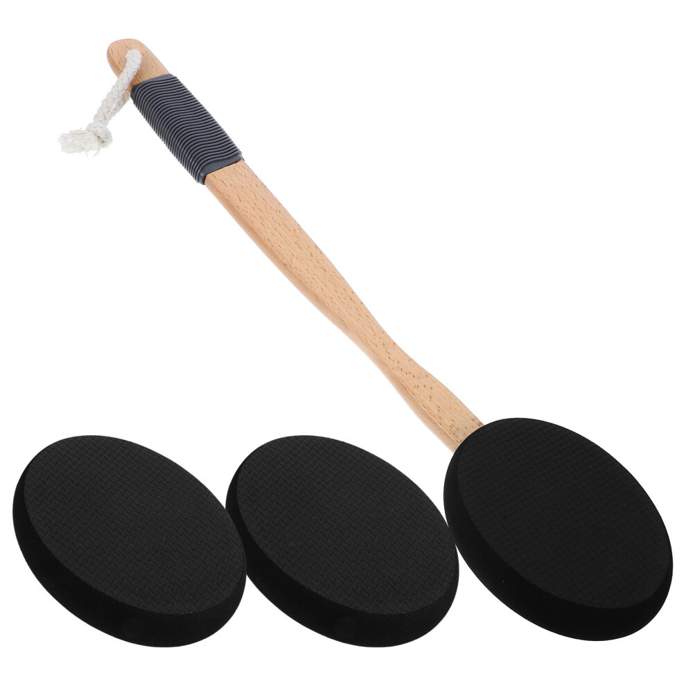 Solustre 1Set Long Handle Back Lotion Applicator Exfoliating Brush