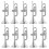 100pcs Christmas Musical Instrument Ornaments Mini Models 2