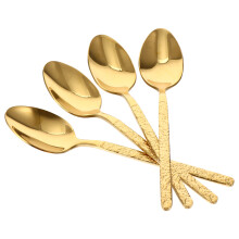 1set4pcs Stainless Steel Dessert Scoops Golden