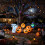 Living And Home 8ft Halloween Inflatable Pumpkin Outdoor Decorations with Witch & Ghost 2