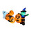 Living And Home 8ft Halloween Inflatable Pumpkin Outdoor Decorations with Witch & Ghost 5