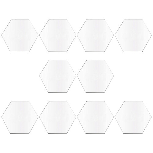 50pcs DIY Acrylic Cards Multi-Function Clear Plates Kids Accessory