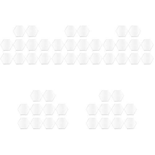 50pcs DIY Acrylic Cards Multi-Function Clear Plates Kids Accessory 2