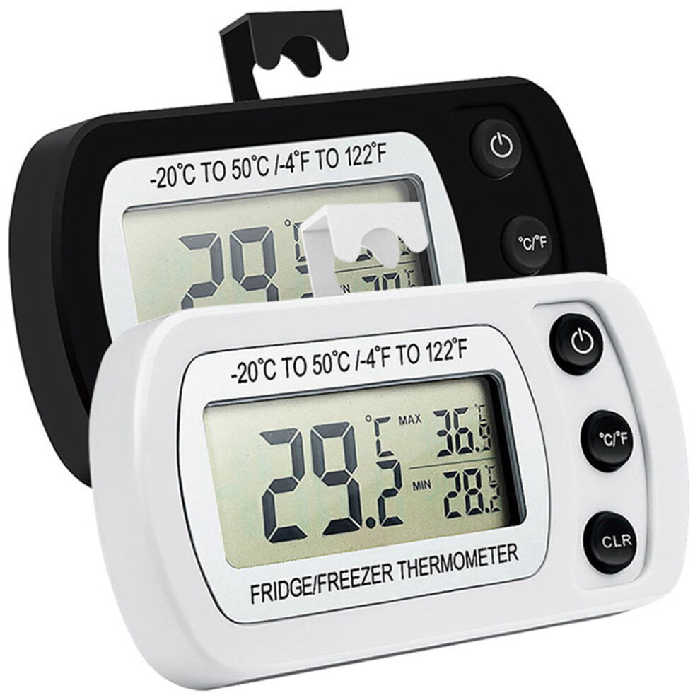 Iplusmile 2Pcs Digital Waterproof Fridge Thermometer Lcd Freezer Monitor