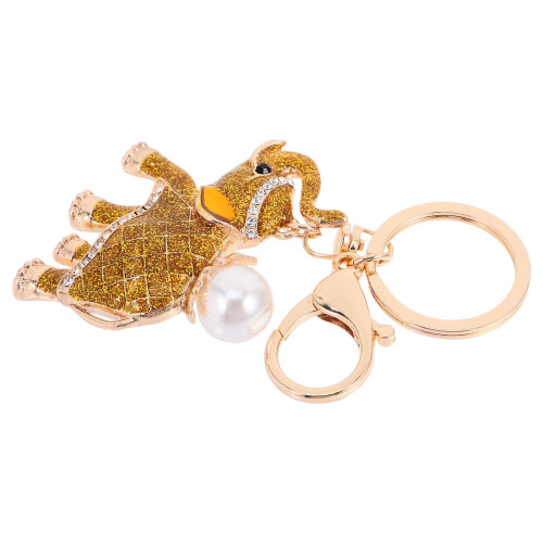5pcs Rhinestone Elephant Keychain Pendant for Women 1