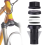 Bicycle Antitheft Front for Down Tube Bracket Protective Shell 4