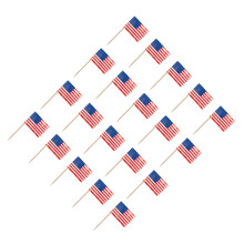 100Stück Amerikanische Flagge Zahnstocher Usa Cupcake Spieße
