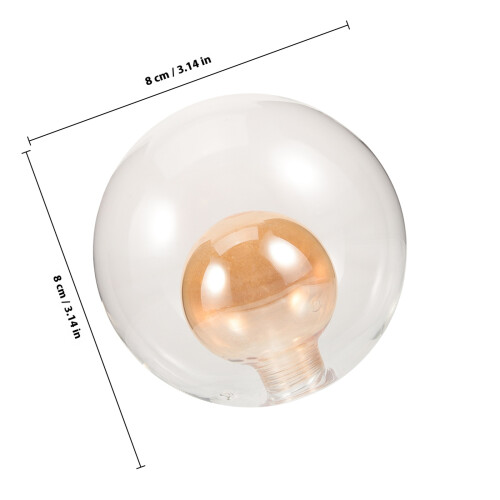 Glass Lamp Shade 80mm G9 Socket Ceiling Light 1